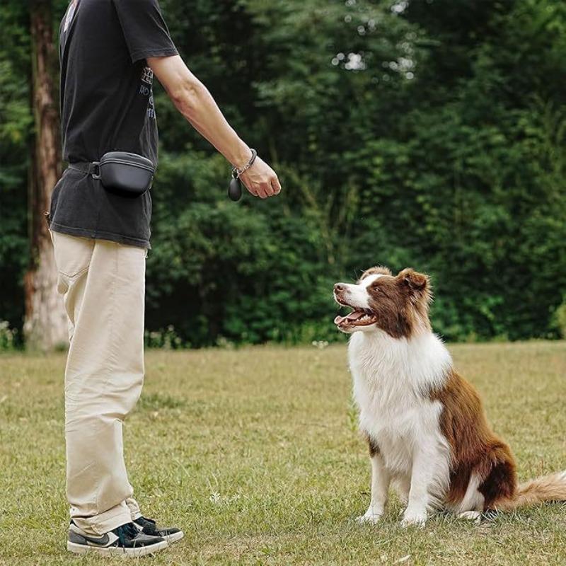 Silicone Dog Treat Bag Adjustable Dog Training Snack Pouch Waist Bag Portable Pets Reward Storage Bag for Walking Dog Training