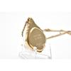 Used SEIKO Seiko 2320-5940 Quartz Pendant Watch Gold Color Gold Dial With Chain Vintage Locket Watch Working Condition