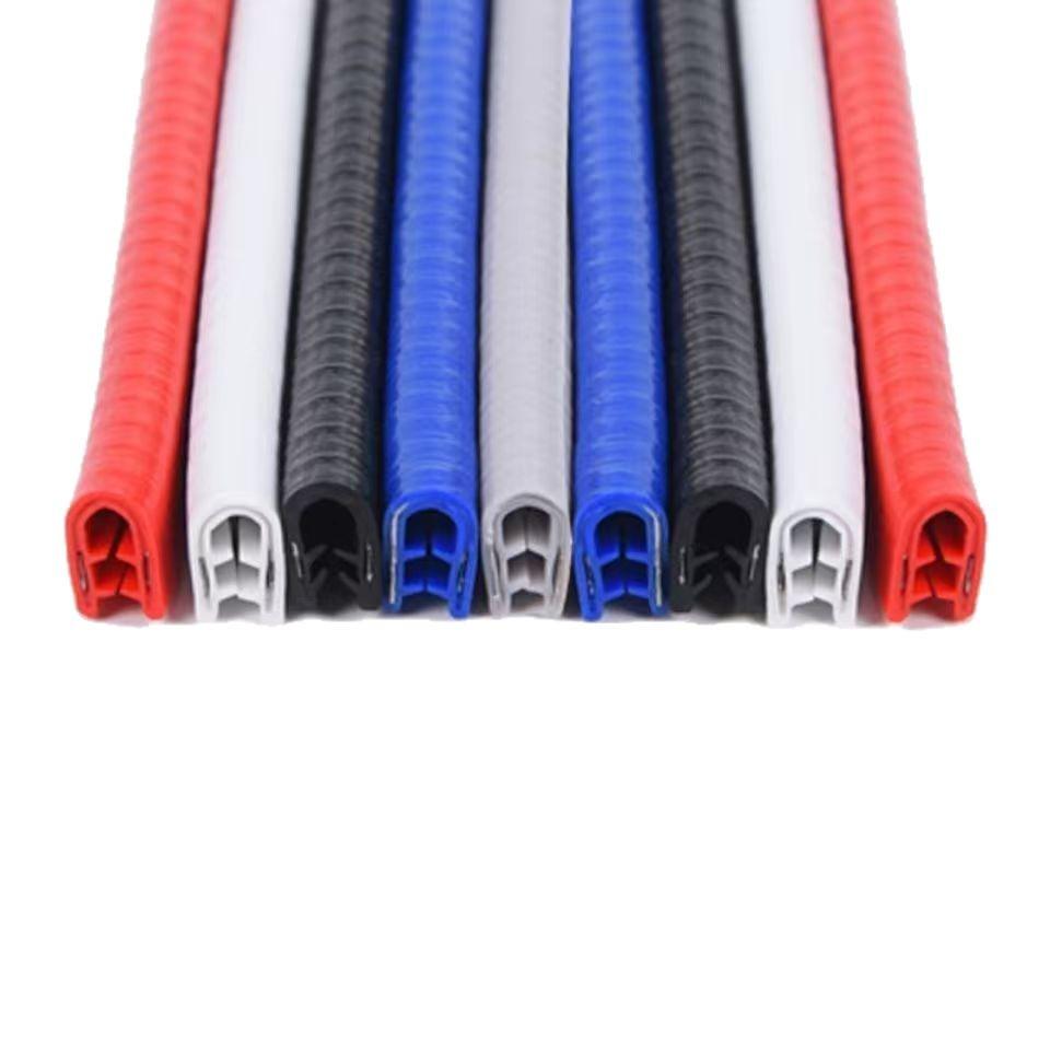 Универсальная защитная полоса для кромки двери автомобиля - Защита от столкновений, устойчивая к царапинам резиновая накладка