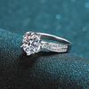 Simple Moissanite Women's 925 Silver Fashion Ring Small Women's Ring Wedding Ring