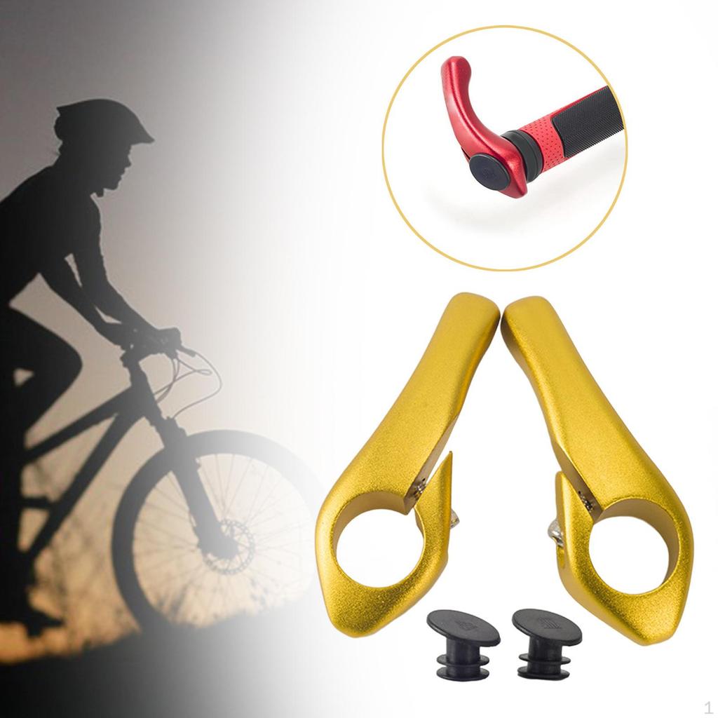 2Pcs Bike Handlebar Ends Bicycle Bar Handle Grips for Road