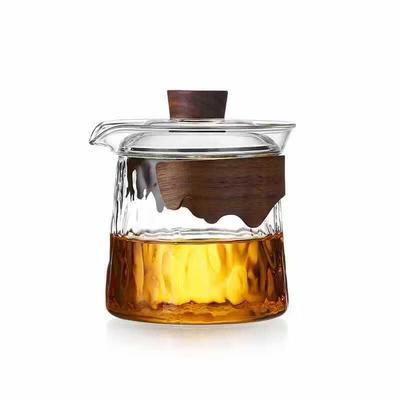 Стеклянная гайвань с крышкой