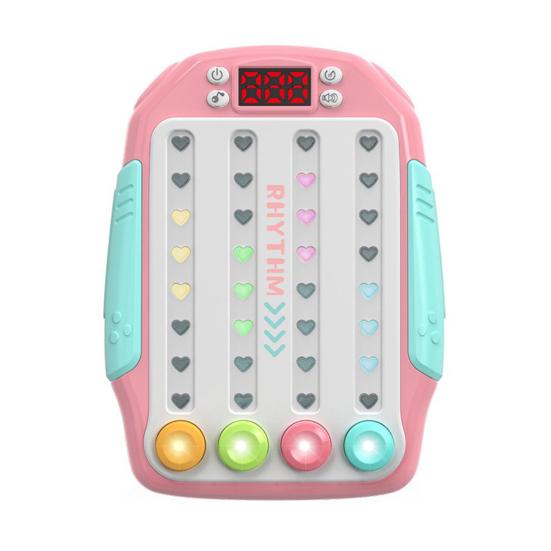 Игровая консоль Fast Push Rhythm Master для тренировки скорости реакции для детей и взрослых, портативная обучающая игровая машина со светящимся треком, игрушка