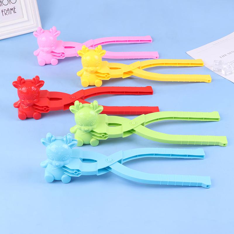 Симпатичные пятнистый олень в форме снежка, зажим для снежной глины, создатель шариков для занятий спортом на открытом воздухе, новые игрушки