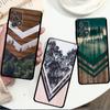 Чехол с лесной геометрией, деревом и природой для Samsung Galaxy A52 A53 A13 A12 A32 A33 A51 A21s A71 A23 A31 A22 5G, черный чехол для телефона