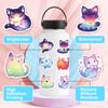 50 Pcs Dreamy Starry Cat Stickers, Creative Cosmic Cartoon Decals for Journal, Luggage, Tech Cases, Unique Christmas Gifts kids