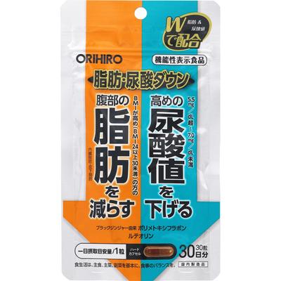 Orihiro Prandu Fat and Uric Acid Down 30 капсул Профилактика образа жизни Функциональные продукты Профилактика образа жизни