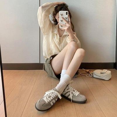 Американские ретро немецкие кроссовки женские новинка весны 2025 года универсальные повседневные туфли спортивная обувь на плоской подошве туфли Forrest Gump