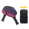 Pickleball Paddles Set of 2 Lightweight Carbon Fiber PU Soft Grip High Strength Pickle Ball Racket