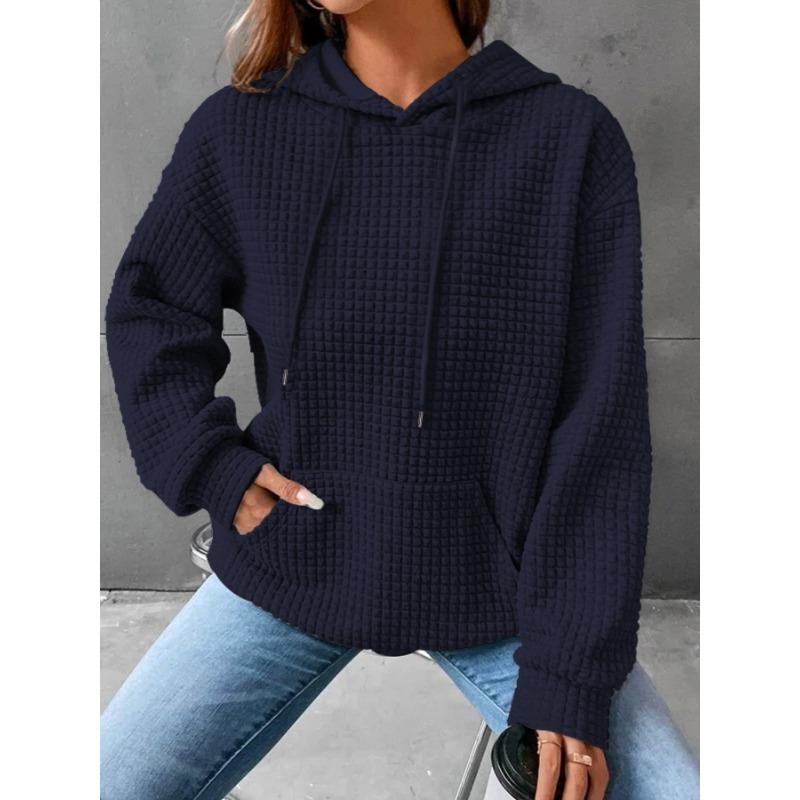 YYFS Женские модные повседневные однотонные худи и свитшоты с капюшоном и длинными рукавами с принтом