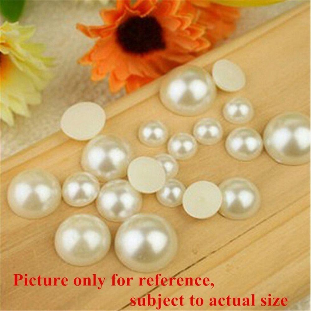 1000 шт. Новое DIY украшение Плоская спинка Смола Полукруглые Жемчужины Нейл-арт АБС Имитация