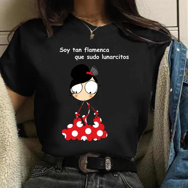 High Heel Printed Unisexs Tshirt Flaunisexgo Dance Cartoon Harajuku Female Tee Summer Casual Oneck Short Sleeved Unisexs Clothing