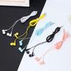 Wired Earphone High Fidelity 6D Surround Sound Effect Ergonomic 3.5mm Stereo Sports In-ear Earbud for Running