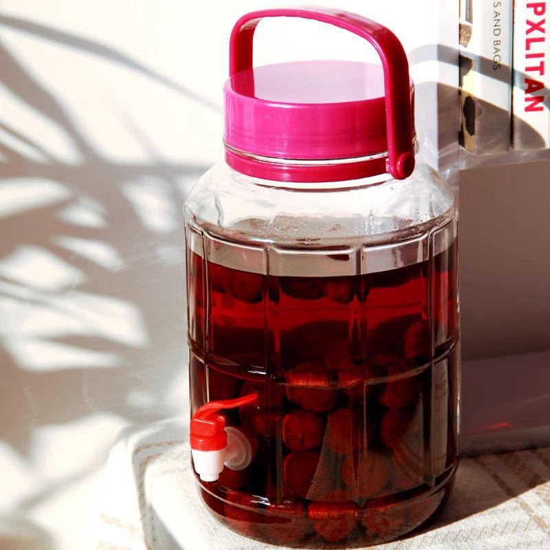 Набор стеклянных винных бутылок: 3 предмета, 12 мм пластиковый кран, герметичная банка и аксессуар-переключатель для новых пользователей