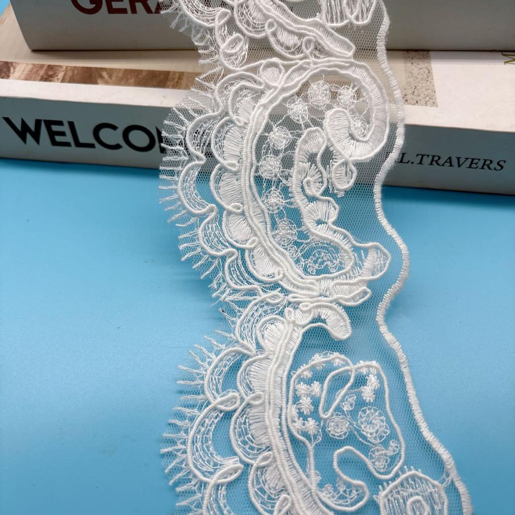 Rope Strand Barcode Embroidery Lace Women Lace Lolita Clothing Hem Accessories