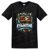 Eswatini Flag T Shirt African Heritage Graphic w/ Shield Art Patriotic Tee Gift