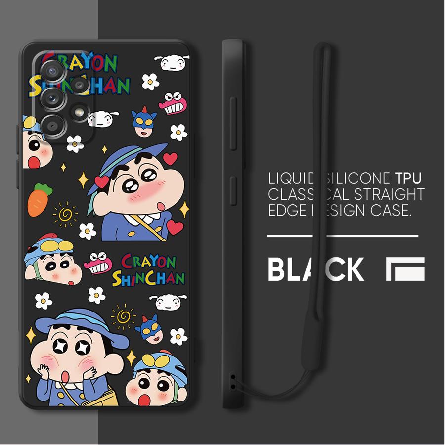 Cartoon Crayon Shin-chan Case for Samsung Galaxy A05 A02s A04 A20s A53 A06 A71 A73 A30s A50 A56 A03 Phone Cover