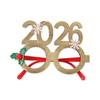 Рождественские Очки 2026 для Ролевых Игр Взрослые Дети Удобные Войлок Пластиковая Рама Дизайн Костюмные Очки