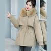 Send To Overcome The Long Waist Cotton Jacket Plus Velvet Cotton-padded Jacket Down Cotton Jacket Femal