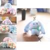 Cute Plush Bunny Keychain Adorable Soft Stuffed Animal For Backpacks And Bags