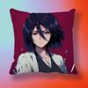 Bleach Rukia Kuchiki  Doublesided printed pillow cover Solid color minimalist pillowcase fits all bedroom styles