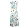 Women's Long Dress Maxi Dress Casual Dress Summer Casual Sleeveless V Neck Boho Waist Retraction Printed Dress