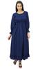 Bimba Women's Cotton Smocked Waist Long Casual Maxi Dress