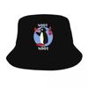 Custom Penguin Pingu Noot Noot Bucket Hats Unisex Women Cartoon Ulzzang Beach Sun Summer Fisherman Cap