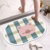 Диатомовая грязь коврик для пола в ванной, туалет, дверь в туалет супервпитывающий быстросохнущий коврик для ног, нескользящий и противокапельный ковер