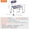 Tub Transfer Bench Bathtub Shower Seats with Reversible Backrest 400lbs