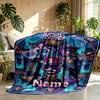 Custom Name Personalized Demon Hunters Kpop Print Blanket, Home Decor, Bedroom, Sofa, Camping, Couch, Gifts for Birthday Christmas