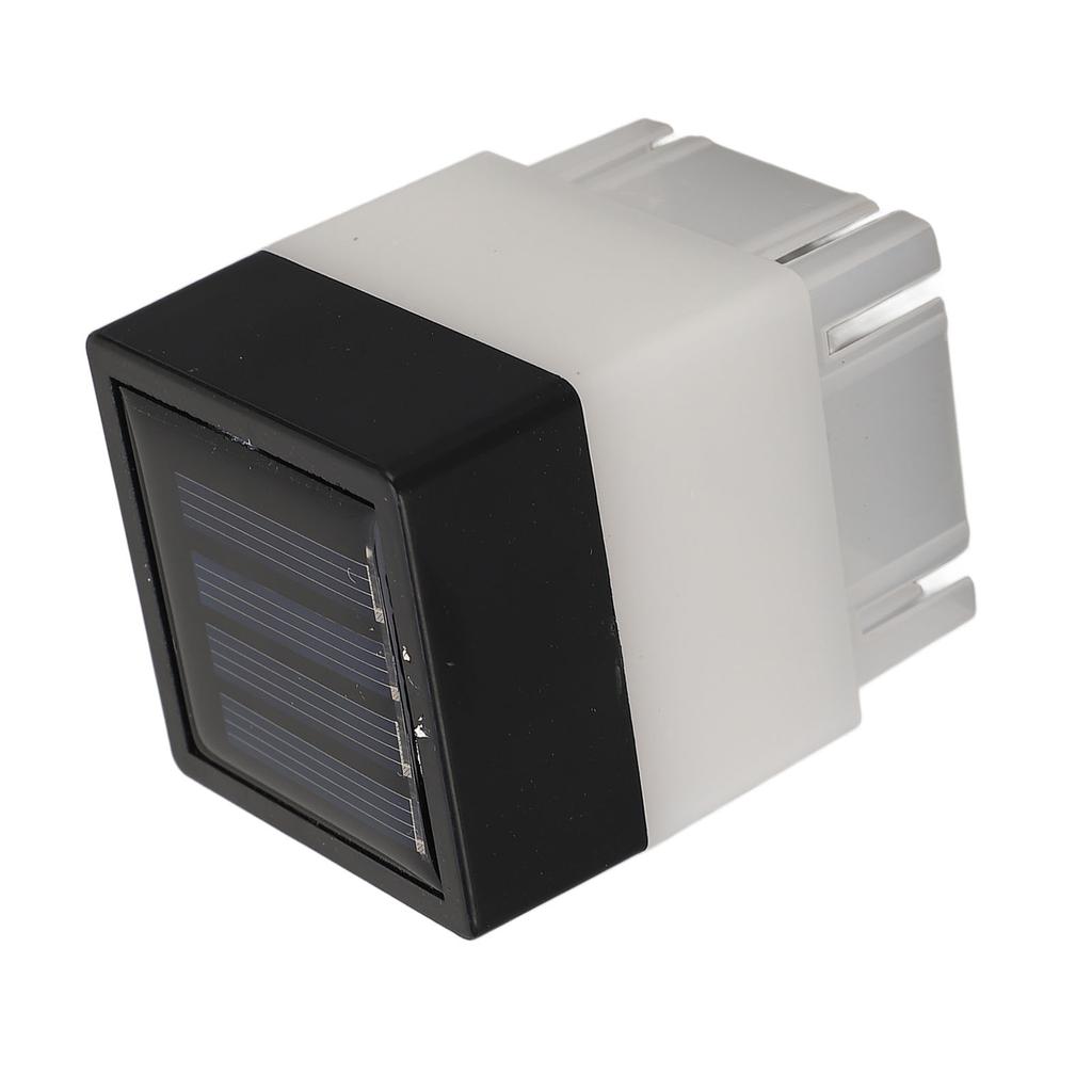 Post Cap Light Solar Powered LED Warm Yellow Lighting Fence Post Cap Light for Garden Patio