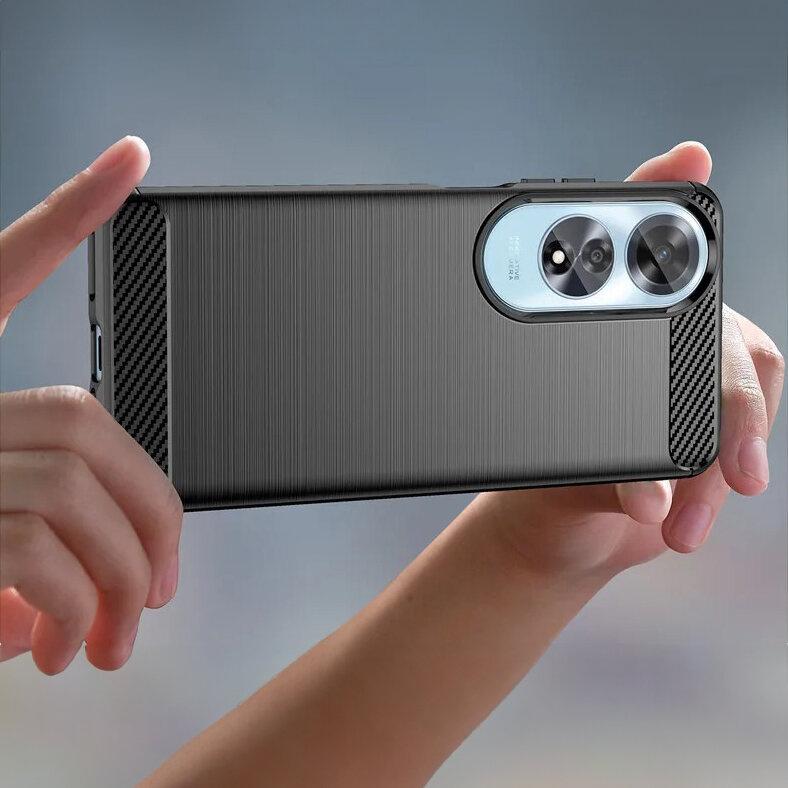 Case for Oppo A60, Carbon, Black