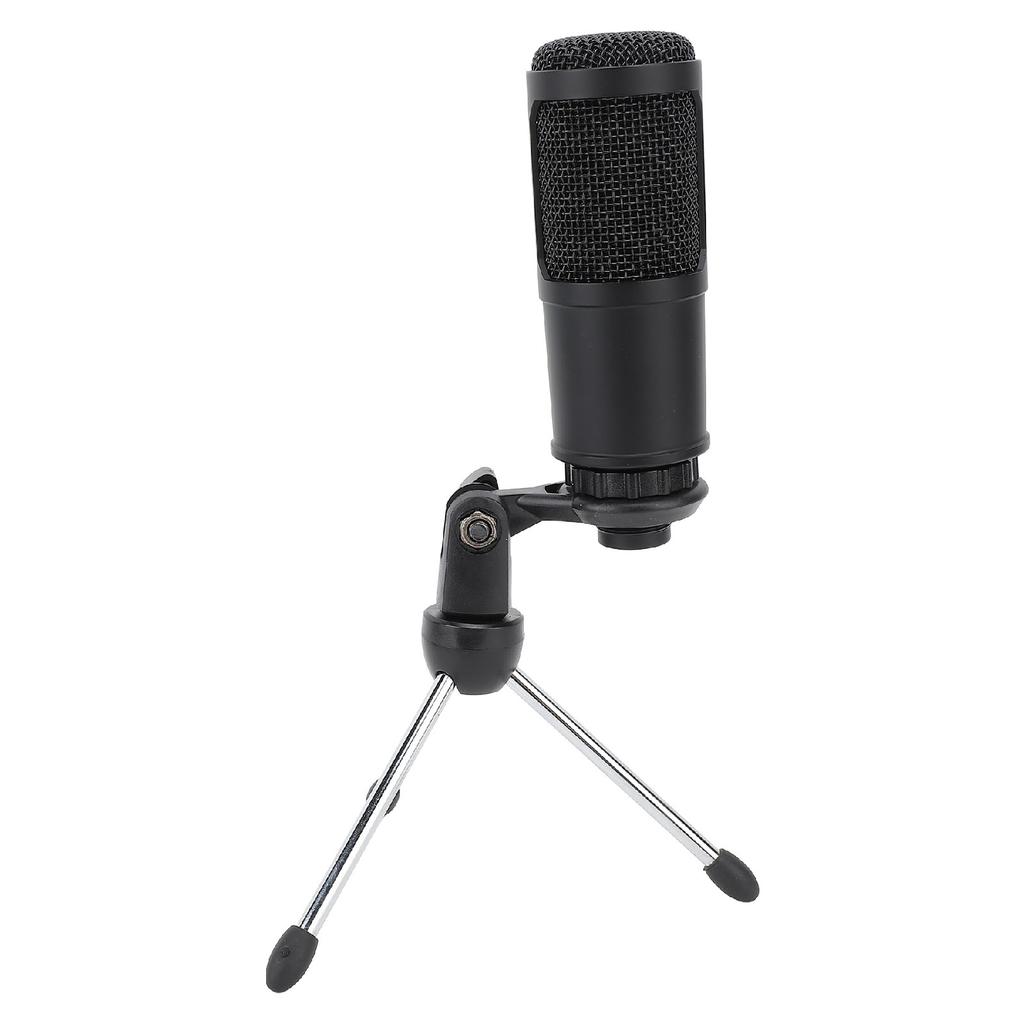 USB Wired Microphone with Adjustable Tripod Kit 192kHz24bit Cardioid Condenser Mic for Live