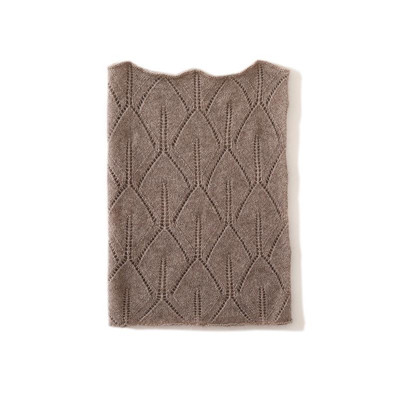 2025 Spring Women's Cashmere Knit Lace Neck Warmer Scarf