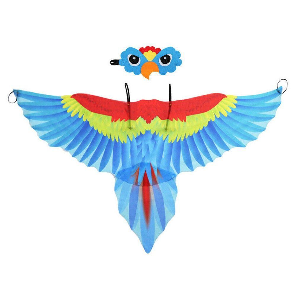 for Masquerade Costume Bird Cape Parrot Costume Children Parrot Wing Cloak Performance Prop