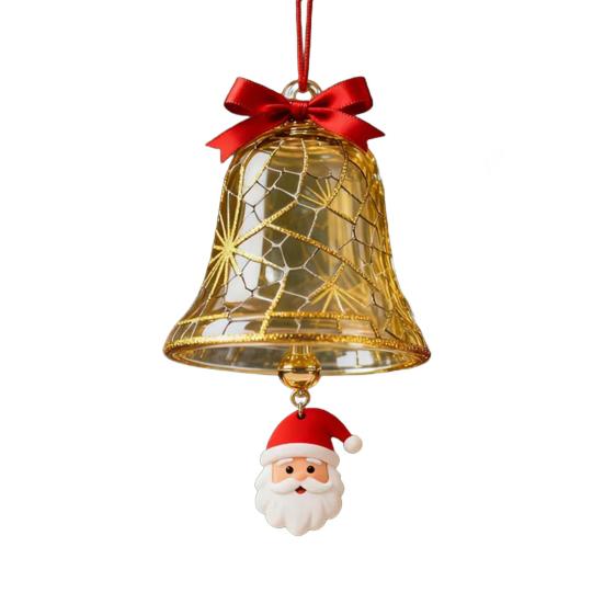 Рождественские колокольчики, елочные украшения, подвесной колокольчик с Санта-Клаусом/Лосем/Пингвином, украшения для праздничного домашнего декора елки