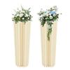 Свадебные картонные вазы-колонны для цветов из 2 частей, складные цилиндрические вазы-основы с акриловой пластиной, цилиндрический дисплей