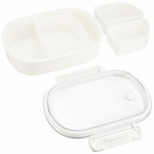 Asvel Beebe Lunch Box, 1 Tier, White, 430ml, LB-480