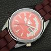 REFURBISHED SEIKO 5 AUTOMATIC 6309A VINTAGE JAPAN MENS RED DIAL WATCH a441096-4 Sk-a441096