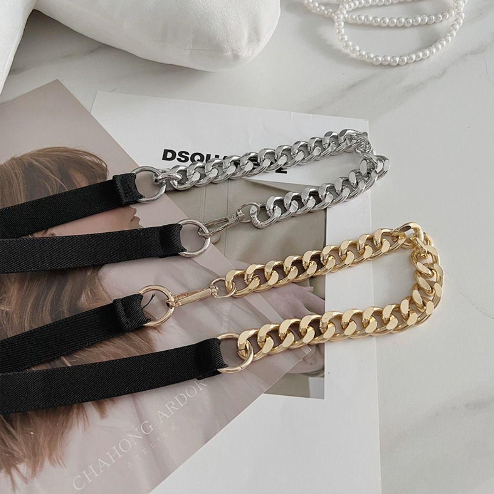 Design Party Slim Fit Golden Chain Belt Trouser Dress Belts Metal Waistband Waist Cummerbunds