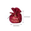 Christmas Velvet Apple Candy Gift Bags Xmas Party Cookies Favors Packaging Bags Kids Present Exquisite Drawstring Bags Red Green