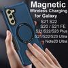 Магнитный чехол для беспроводной зарядки Magsafe для Galaxy S21 S22 S23 Ultra Plus S20 S21 Fe 5g, чехол для телефона Samsung Note 20 Ultra