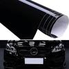 Car Sticker Glossy Black Vinyl Wrap Film Gloss Black Self Adhesive Vinyl Sticker Bubble Free Exterior Parts