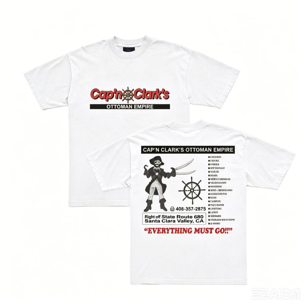 2026 Movie Backrooms - Cap'n Clark's Graphic T Shirt Cotton Unisex Men‘s Women's T-Shirt Y2k Oversiz Comfortable Casual