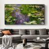 Waterlilies Nympheas Water Lily Canvas Painting Claude Monet Art Posters Prints Wall Art Pictures for Living Room Decor Cuadros No Frame