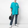 Off-White Футболка с коротким рукавом и нашивкой в виде золотой стрелы SS20, мужские топы, синяя OMAA038R201850023948