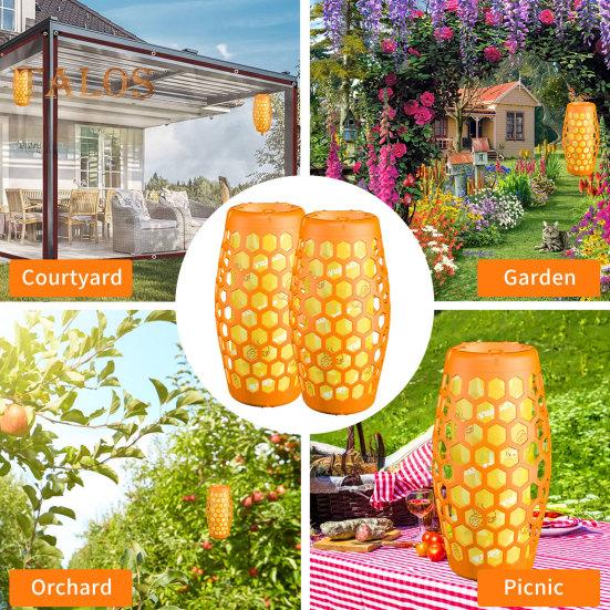 1 пара ловушек для ос, экологически чистые, яркие, легко устанавливаются, для внутреннего и наружного использования, подвесные бумажные ловушки для ос и пчел