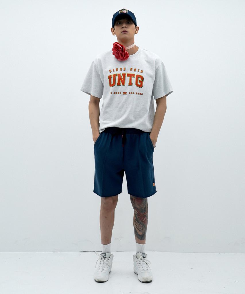 UNTAGE String Waist Jersey Sweat Shorts [Navy (Unisex)]_Utp-Sp07