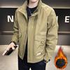Jacket Men's Spring and Autumn New Loose Stand Collar Large Pocket Working Jacket Charge Men's Top